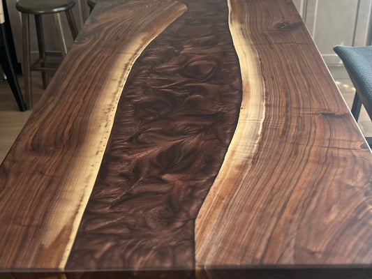 Black Walnut with Copper Epoxy River