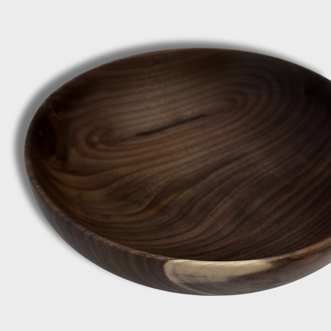 Handmade Black Walnut Wood Bowl