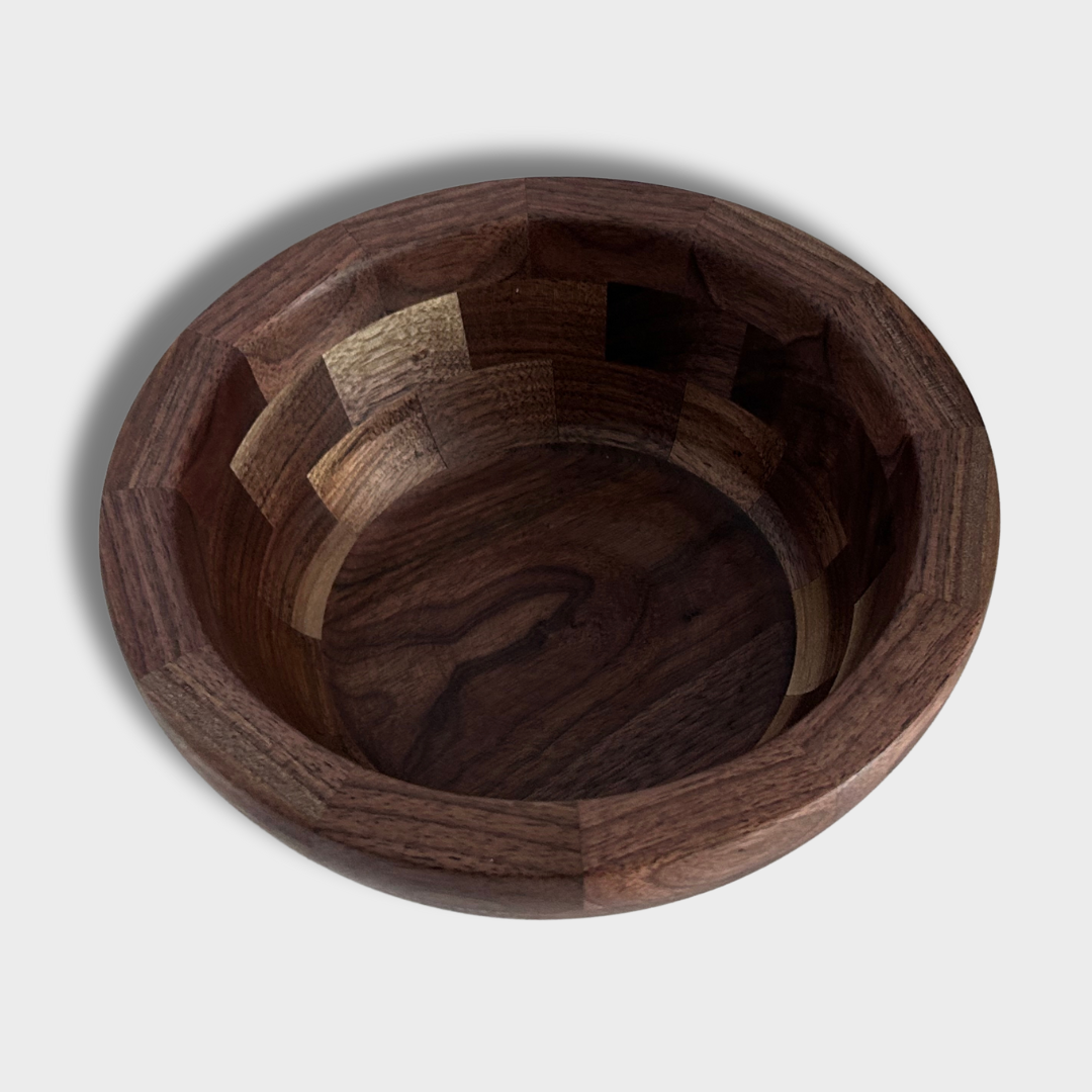 Segmented Black Walnut Bowl