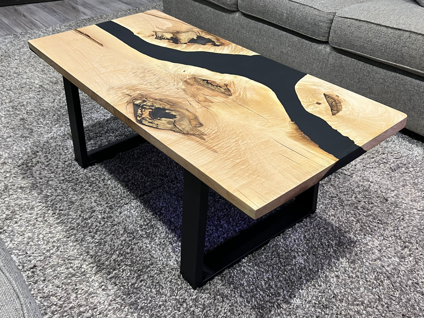 Live Edge Maple Coffee Table