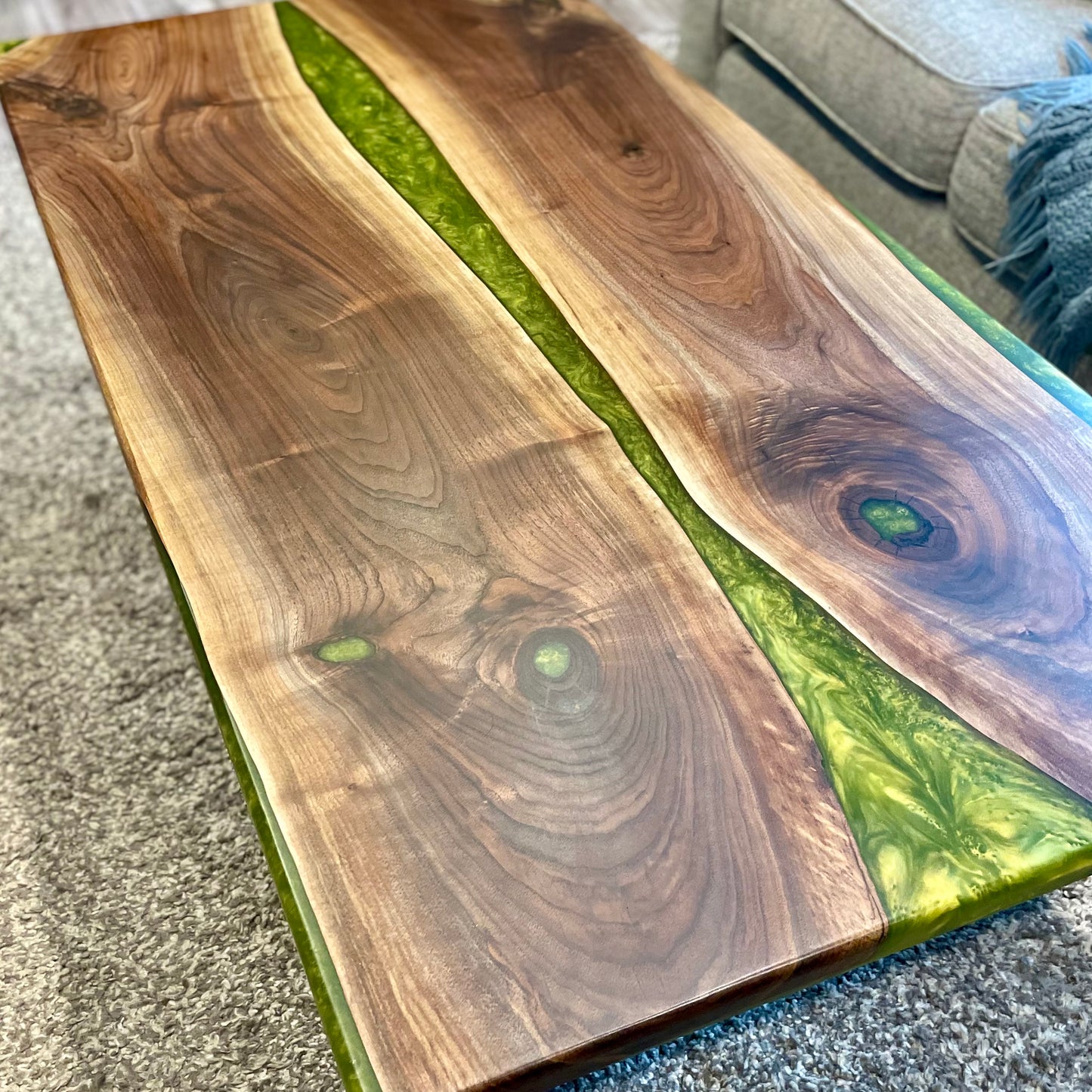 Live Edge Black Walnut Table