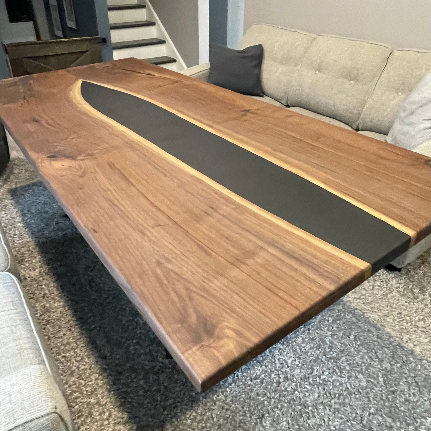 Live Edge Black Walnut Dining Table