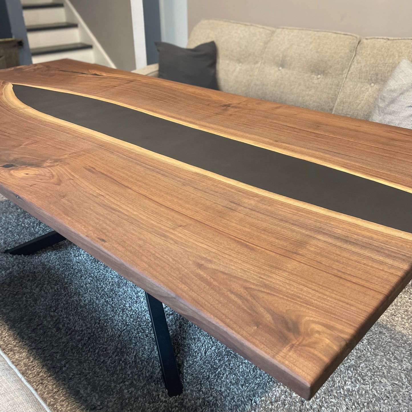 Live Edge Black Walnut Dining Table