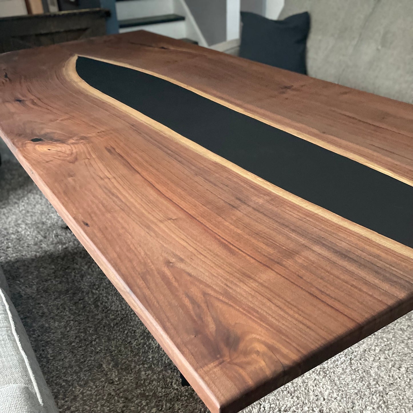 Live Edge Black Walnut Dining Table