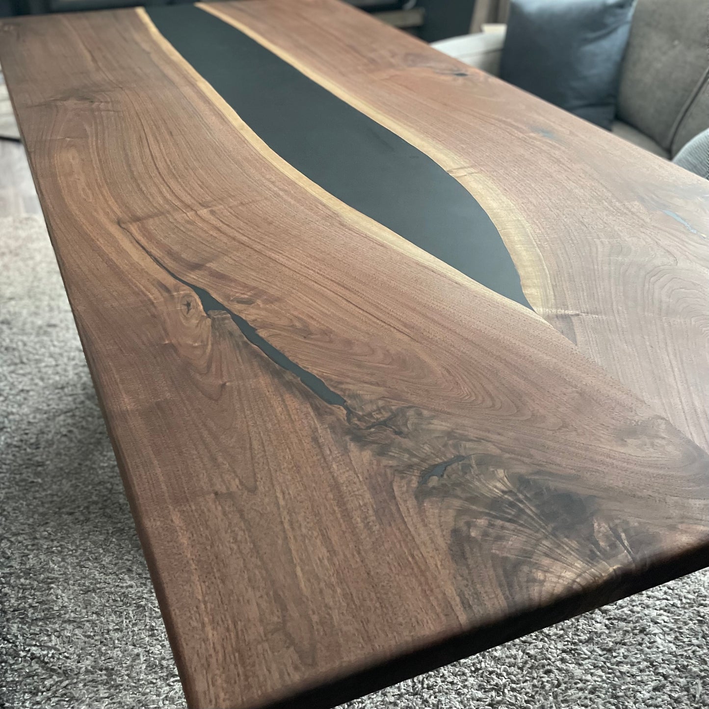 Live Edge Black Walnut Dining Table