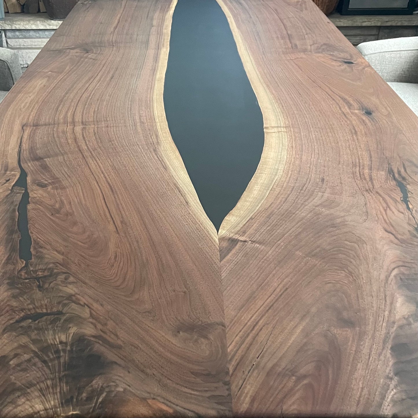 Live Edge Black Walnut Dining Table