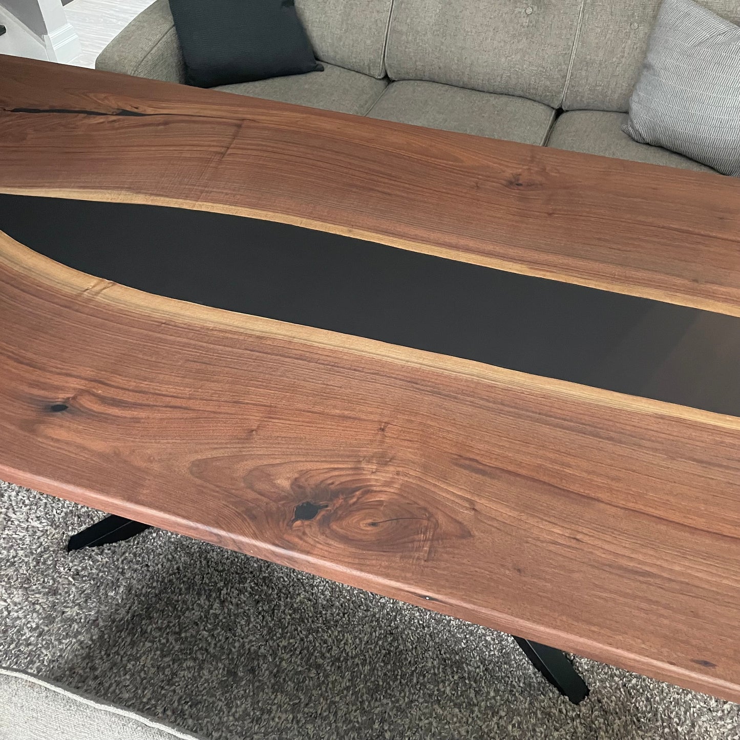 Live Edge Black Walnut Dining Table