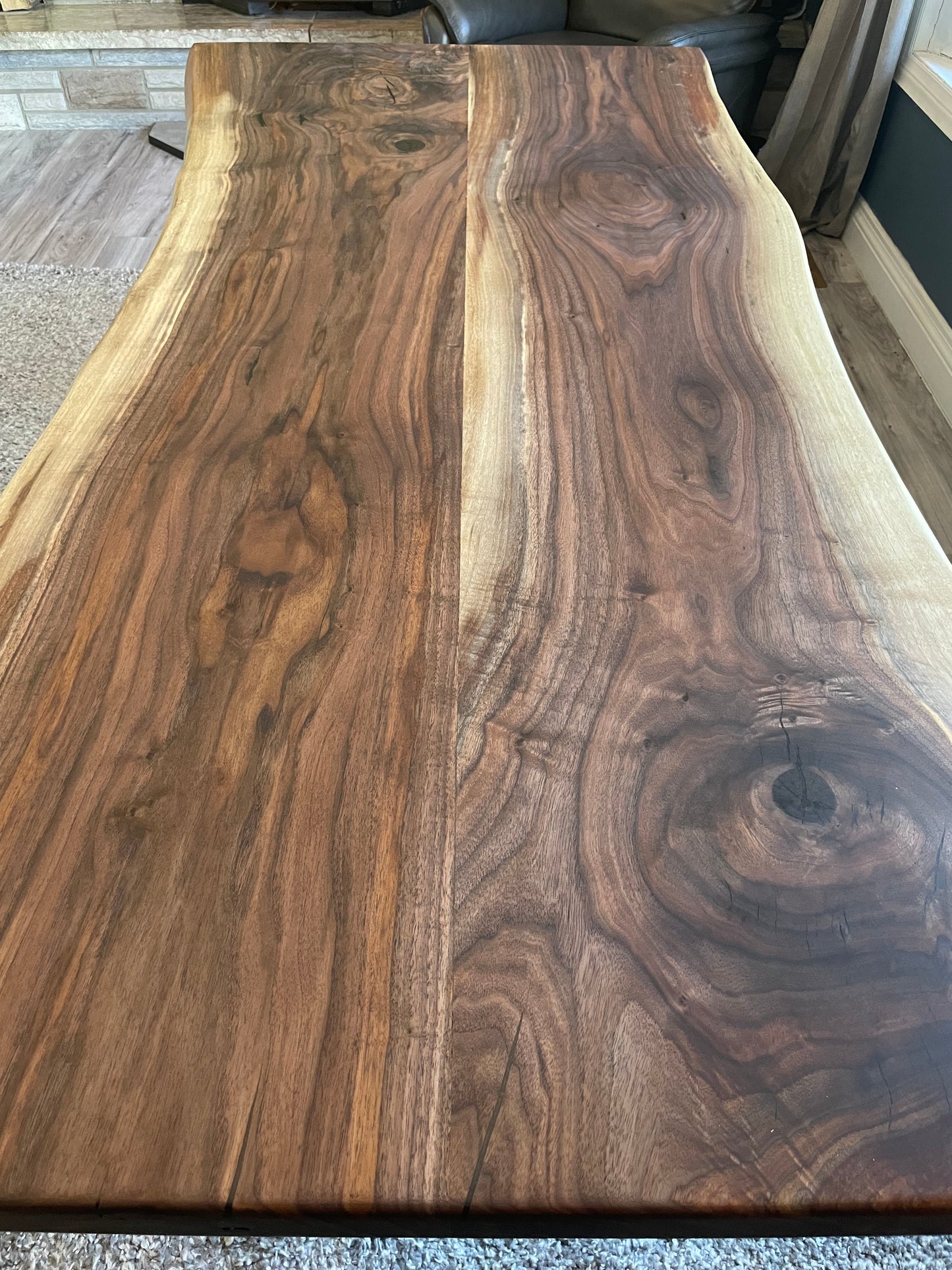 Live Edge Black Walnut Dining Table