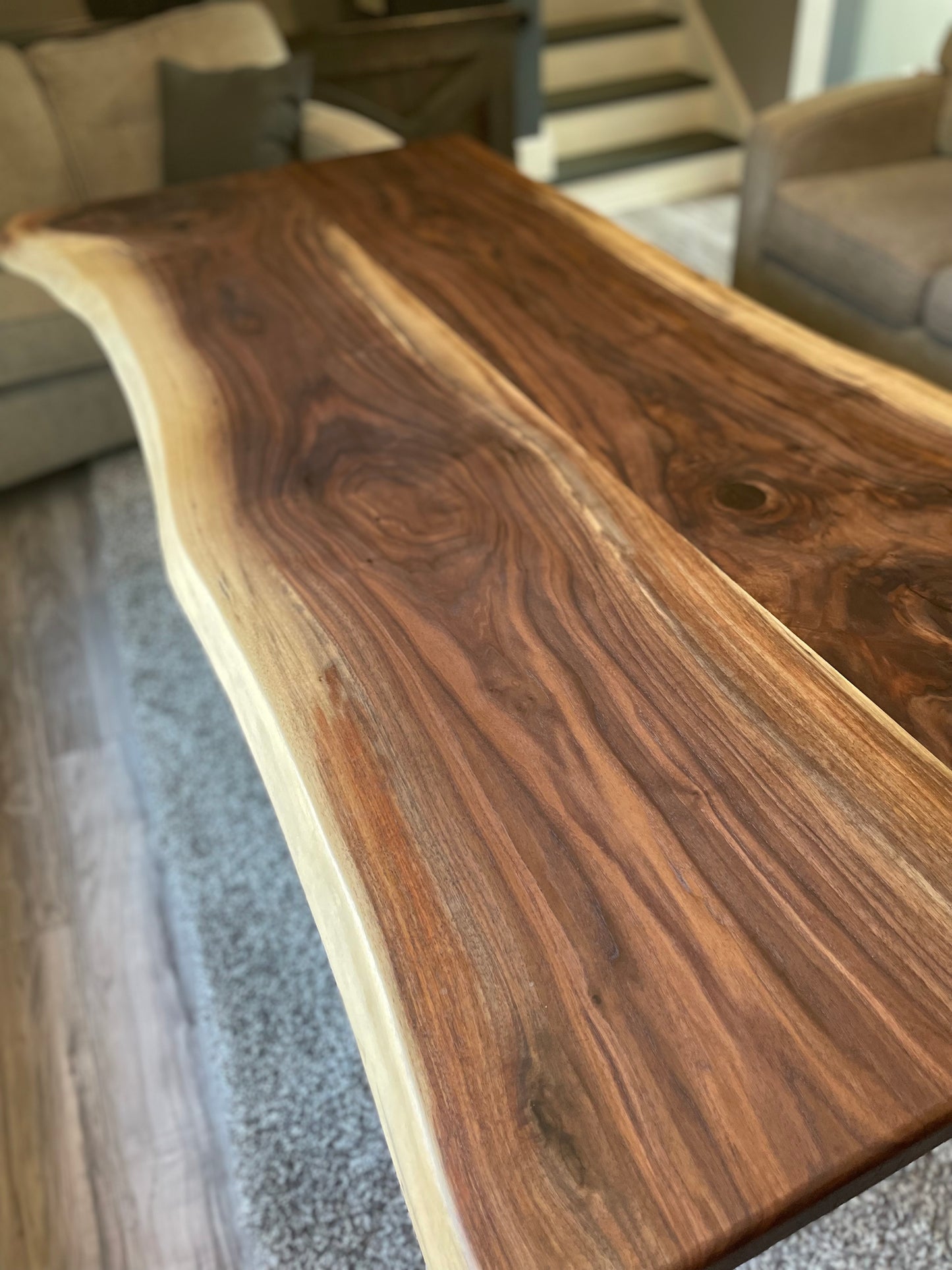 Live Edge Black Walnut Dining Table