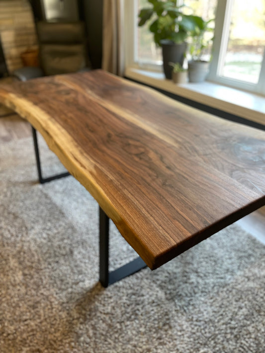 Live Edge Black Walnut Dining Table