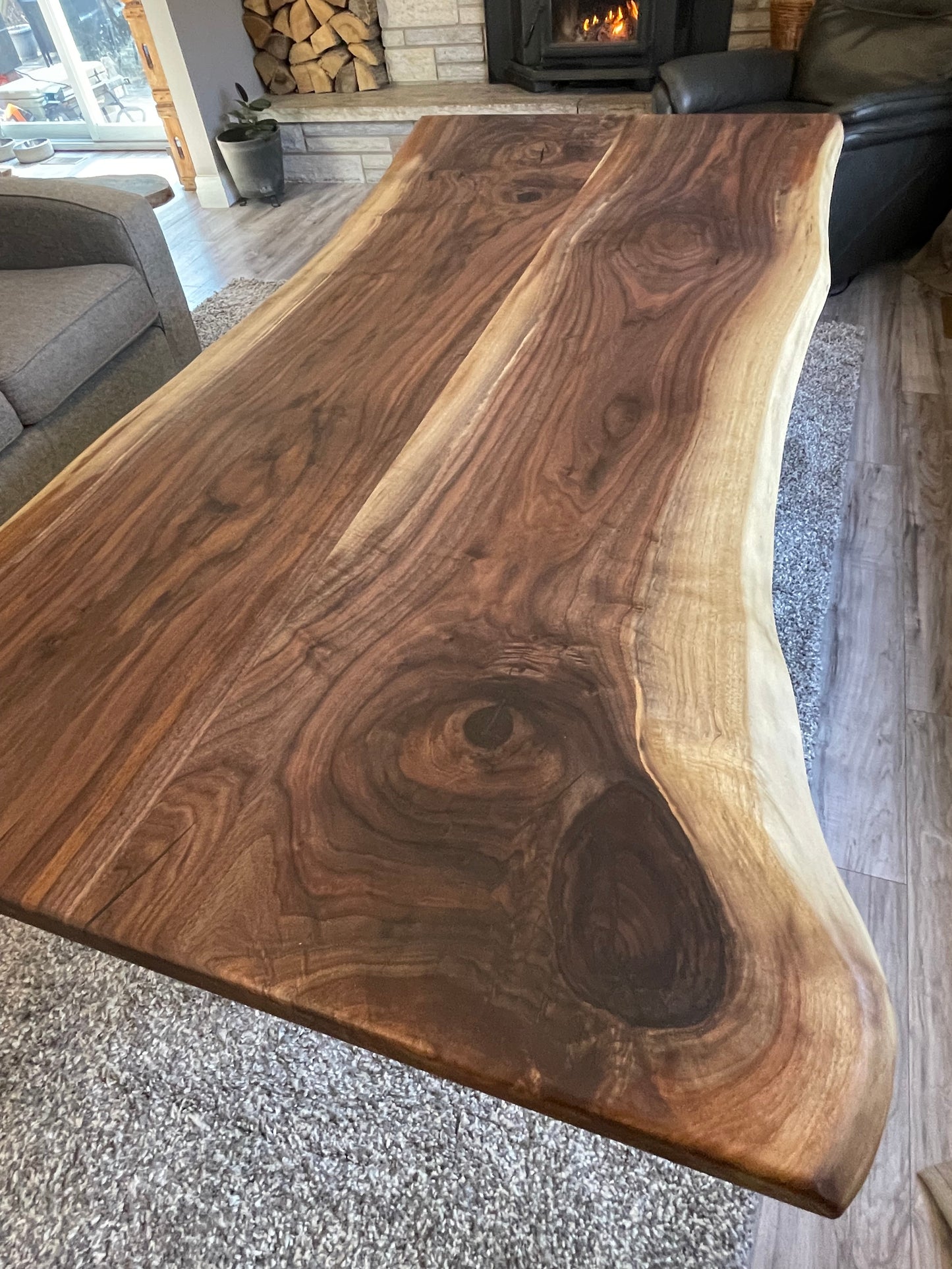 Live Edge Black Walnut Dining Table