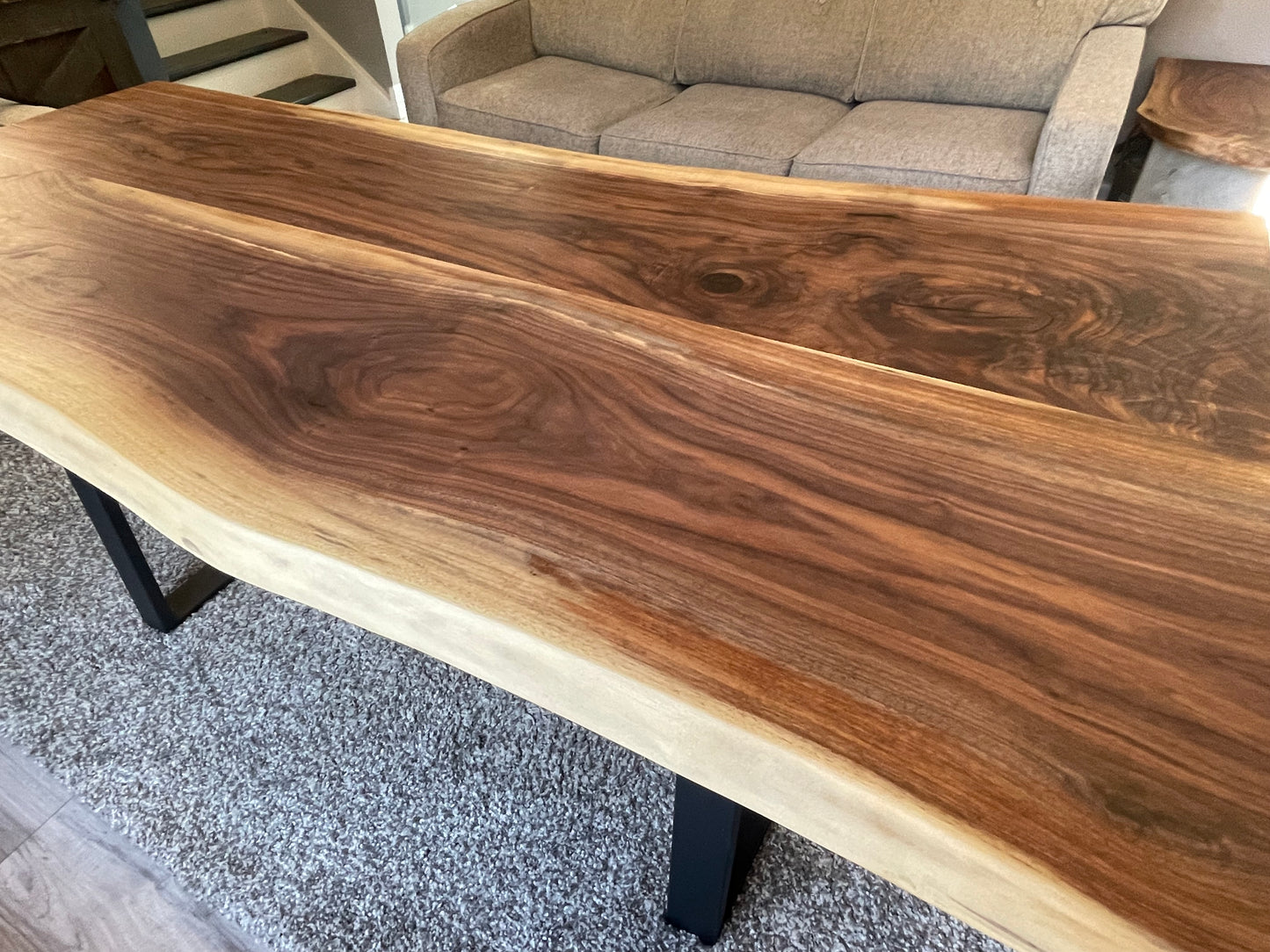 Live Edge Black Walnut Dining Table