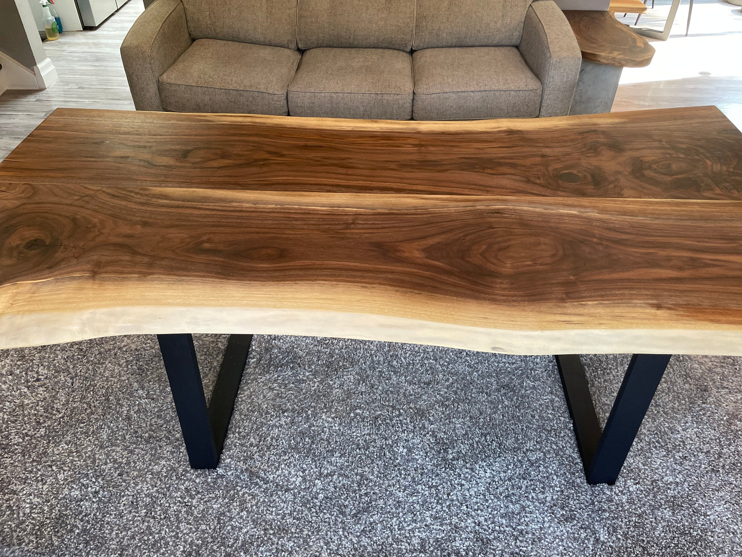 Live Edge Black Walnut Dining Table