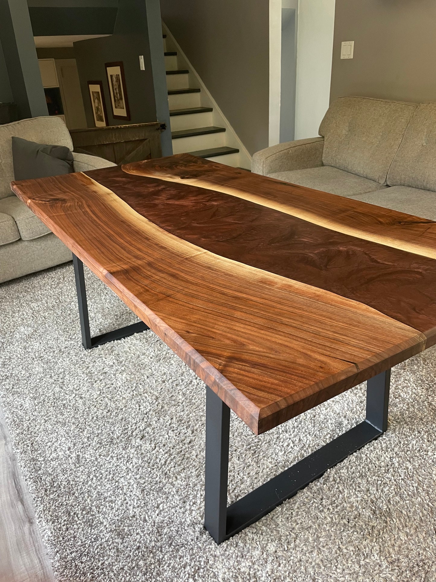 Live Edge Black Walnut Dining Table