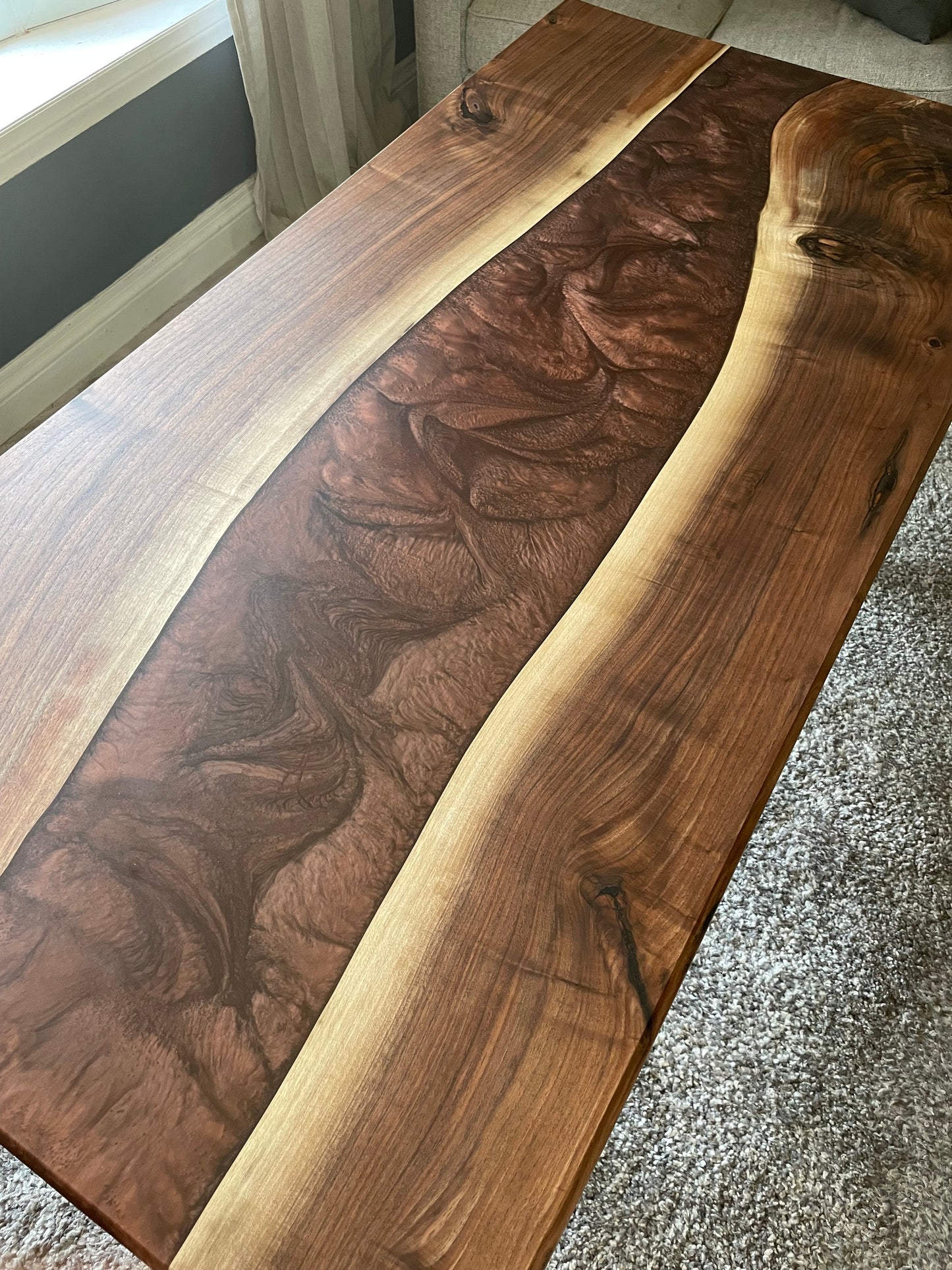 Live Edge Black Walnut Dining Table