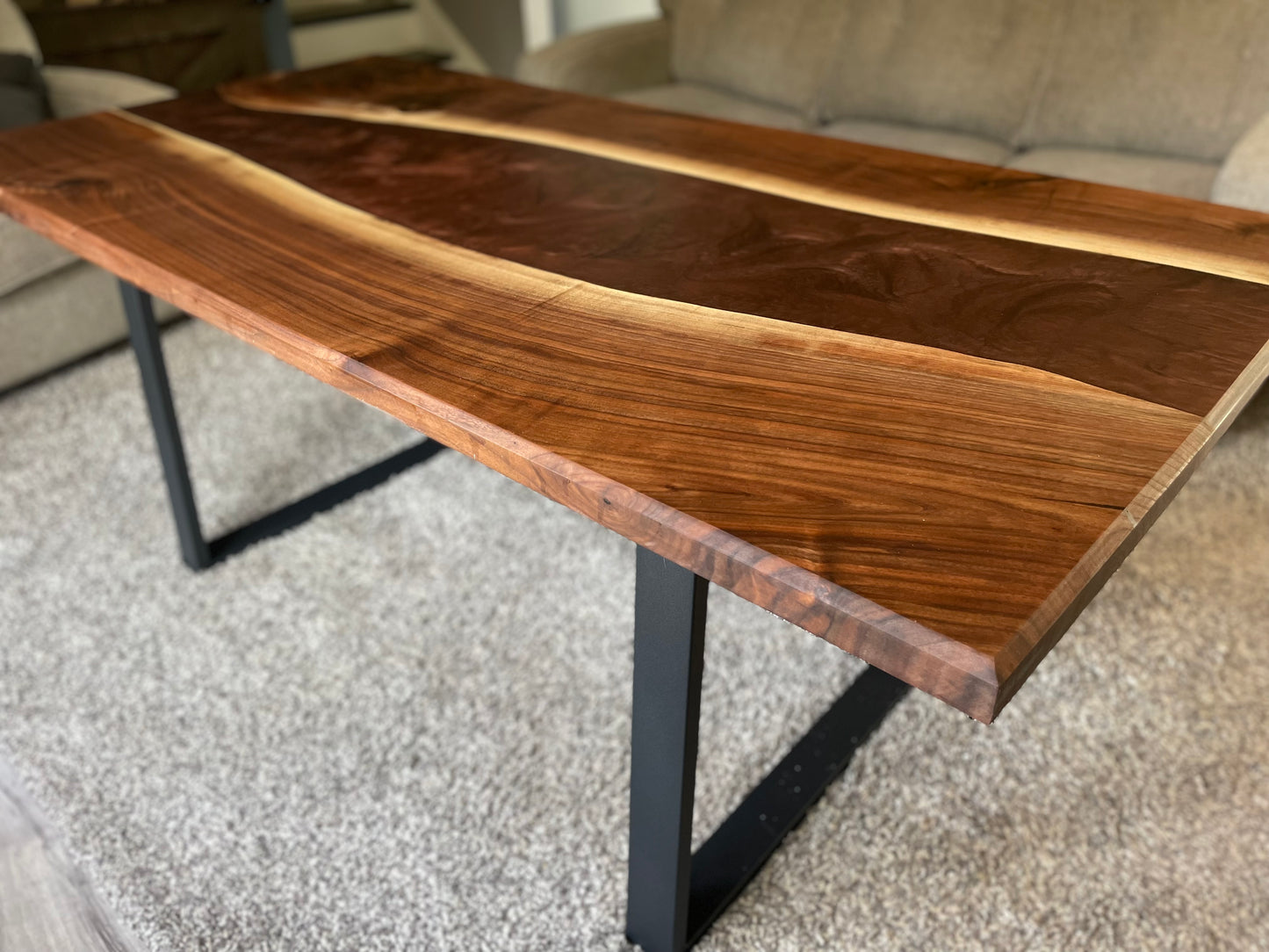 Live Edge Black Walnut Dining Table