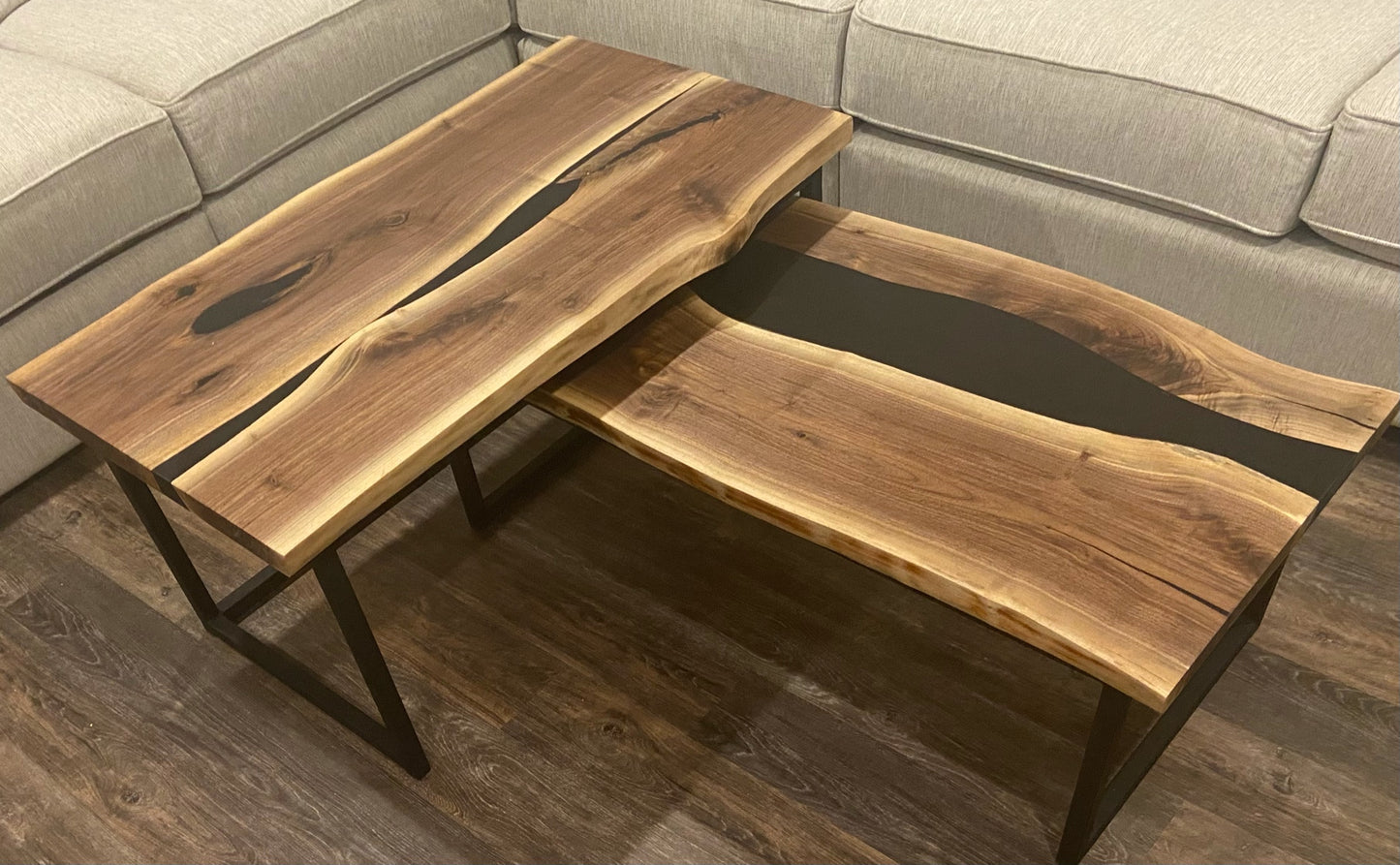 Nesting Coffee Tables - Black Walnut - Custom